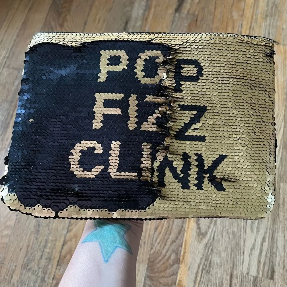 Sequined Reversible Clutch